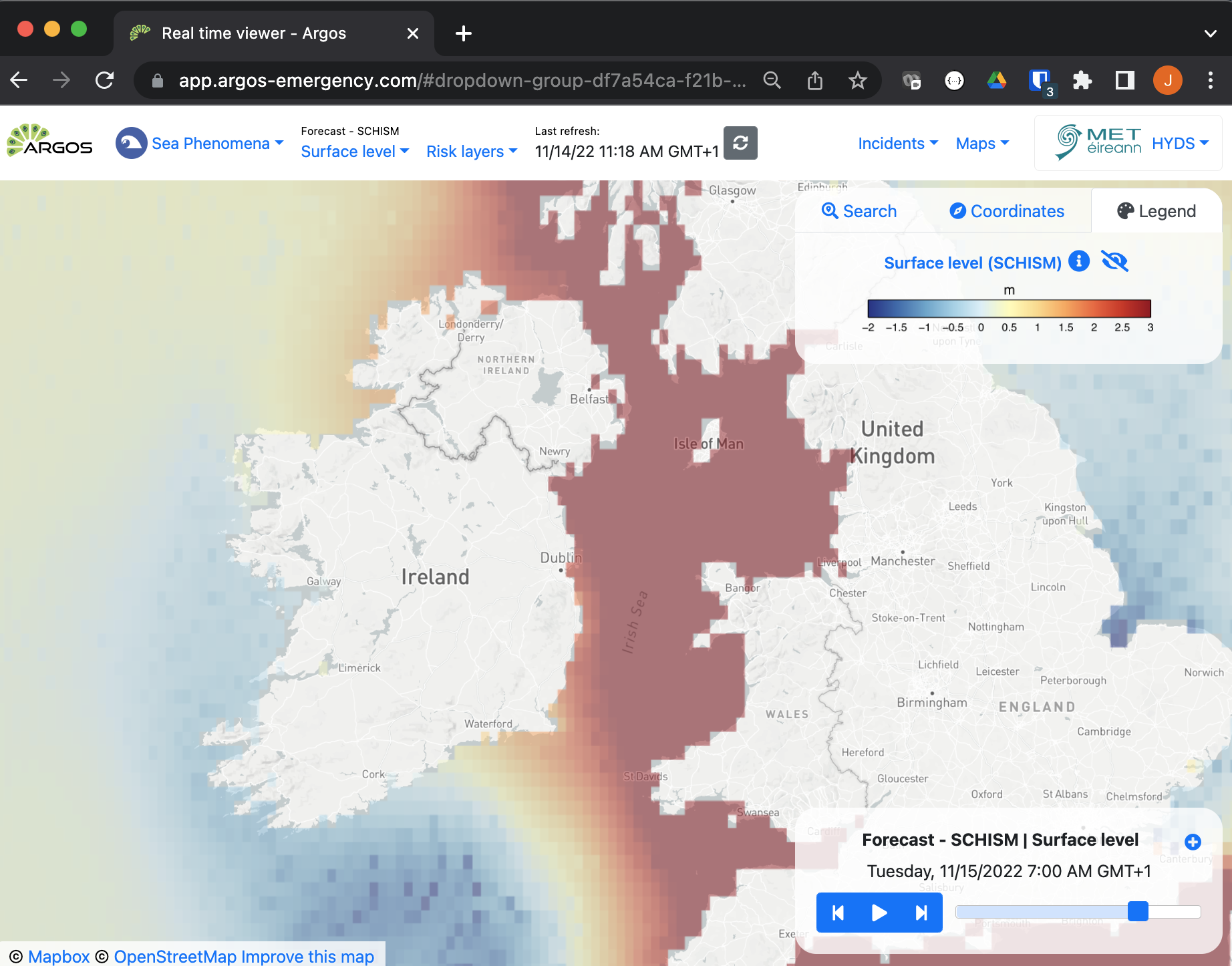 Example screenshot of SCHISM.