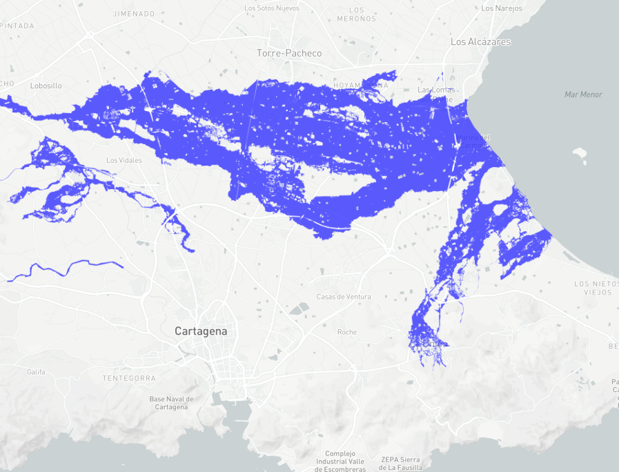 Flooding areas (SNCZI)